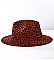 QUALITY LEOPARD PRINT FEDORA HAT