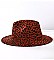 QUALITY LEOPARD PRINT FEDORA HAT