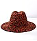 QUALITY LEOPARD PRINT FEDORA HAT