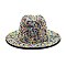 Stylish Rhinestone Fedora Hat