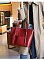 Genuine Leather Smooth Tote Bag