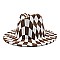 Classic Checkered Fedora Hats