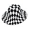 Classic Checkered Fedora Hats