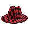 Classic Checkered Fedora Hats