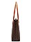 3IN1 FASHION CHECKERED DESIGN SHOPPER BAG WITH MATCHING BAG AND WALLET