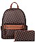 2 IN 1 TRIANGULAR DESIGN CHECK BACKPACK