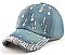 Driping Diamond Rhinestone Denim Cap