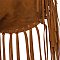 Suede Fringe Hobo Shoulder Bag