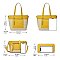 Fashion 3-in-1 Staw Shopper Set