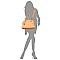 Fashion Dome Satchel with Flower Strap