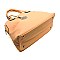 Fashion Dome Satchel with Flower Strap