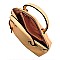 Fashion Dome Satchel with Flower Strap