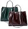 Smooth Genuine Leather Satchel - Shoulder Bag