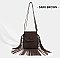 Fringed Flap Cel-Phone Holder Cross-Body