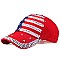 Crystal USA Flag Cotton Cap