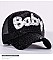Sequin Mesh Baby Baseball Fashion Cap