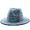 Stylish Rhinestone Fedora Hat