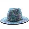 Stylish Rhinestone Fedora Hat