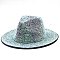 Stylish Rhinestone Fedora Hat