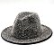 Stylish Rhinestone Fedora Hat