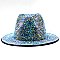 Stylish Rhinestone Fedora Hat
