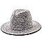 Stylish Rhinestone Fedora Hat