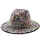 Stylish Rhinestone Fedora Hat