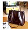 Smooth Genuine Leather Satchel - Shoulder Bag
