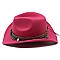 Belt Stone Acented Fedora Hat