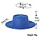 Flat Top Fedora Straw Hat -NEW