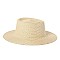 Flat Top Fedora Straw Hat -NEW