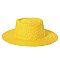 Flat Top Fedora Straw Hat -NEW