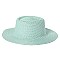 Flat Top Fedora Straw Hat -NEW