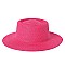 Flat Top Fedora Straw Hat -NEW