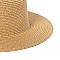 Flat Top Fedora Straw Hat -NEW