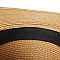 Flat Top Fedora Straw Hat -NEW