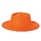 Flat Top Fedora Straw Hat -NEW