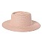 Flat Top Fedora Straw Hat -NEW