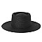 Flat Top Fedora Straw Hat -NEW