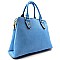 Leather Like Boutique Triple Compartment Satchel