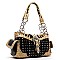 Western Buckle Rhinestone Studded Shoulder Bag