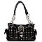 Western Buckle Rhinestone Studded Shoulder Bag