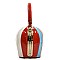 High Quality Stripe Bucket Boutique Handbag