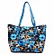 Flower Print Stone Tote