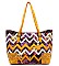 Flower Print Stone Tote