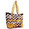 Flower Print Stone Tote