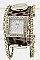 Trendy Leather & Screw Button Cuff Fashion Watch LA 05-1877