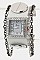Trendy Leather & Screw Button Cuff Fashion Watch LA 05-1877