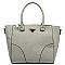 Saffiano Textured Top Handle Satchel