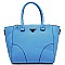 Saffiano Textured Top Handle Satchel